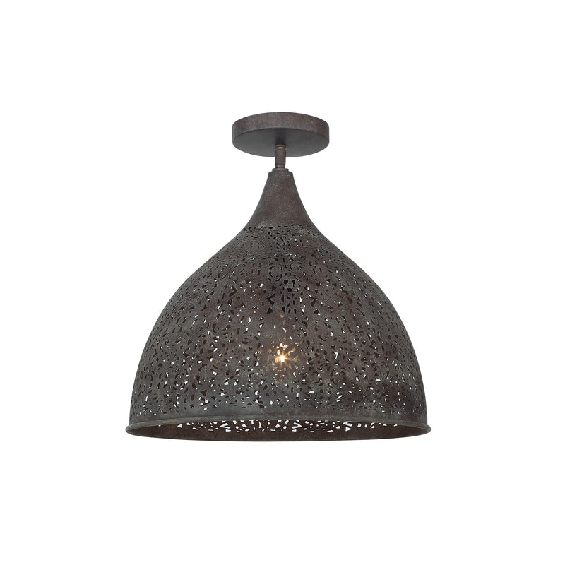Jasmine Semi-Flush Mount 14'' Forged Bronze