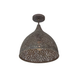 Jasmine Semi-Flush Mount 14'' Forged Bronze
