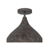 Jasmine Semi-Flush Mount 14'' Forged Bronze