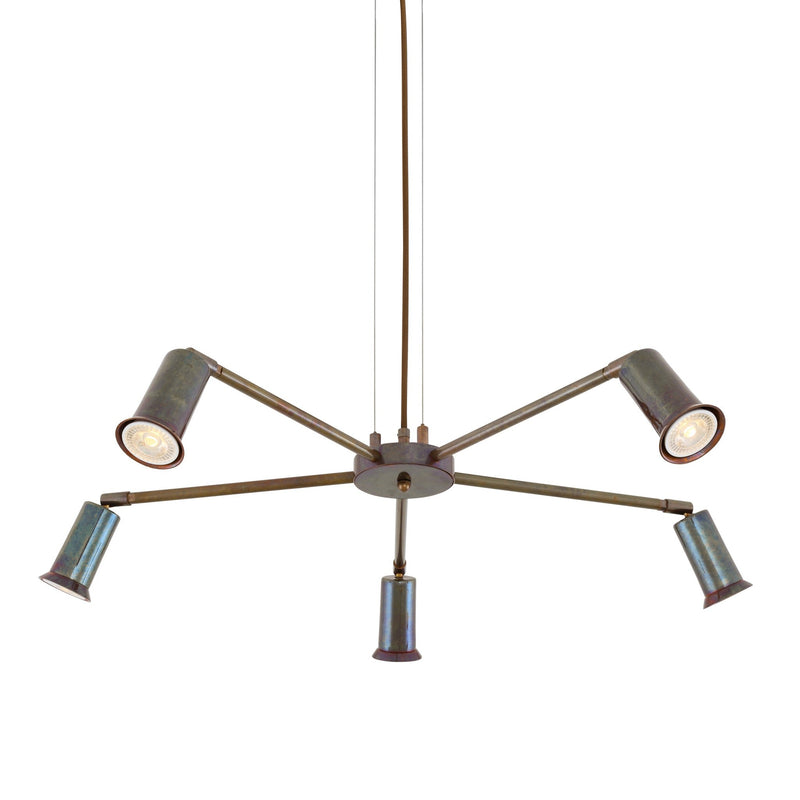 Jasper Chandelier - Antique Brass