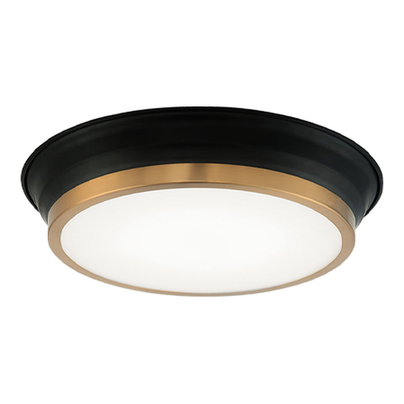 Jaxx Ceiling Mount 12 Inch Black + Aged Gold Brass