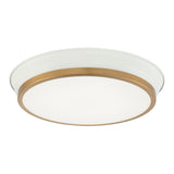 Jaxx Ceiling Mount 15 Inch White + Aged Gold Brass