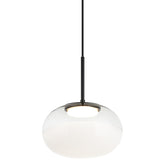 Jayce Pendant Light Matte Black Medium By Matteo - Front View