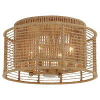 Jayna Flush Mount 15'' Burnished Silver