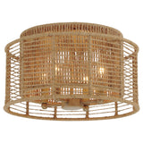 Jayna Flush Mount 15'' Burnished Silver
