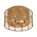 Jayna Flush Mount 15'' Burnished Silver