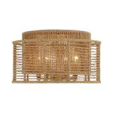 Jayna Flush Mount 15'' Burnished Silver