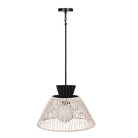 Jelice Outdoor Pendant 24 Inch Matte Black by Eurofase