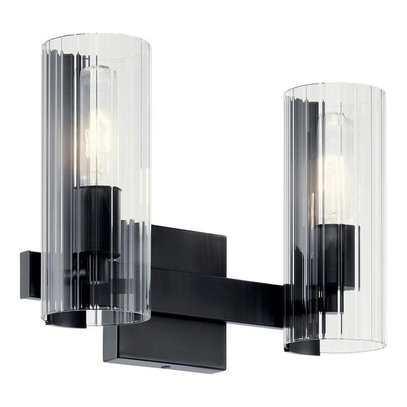 Jemsa Vanity Light 2 Lights Black By Kichler