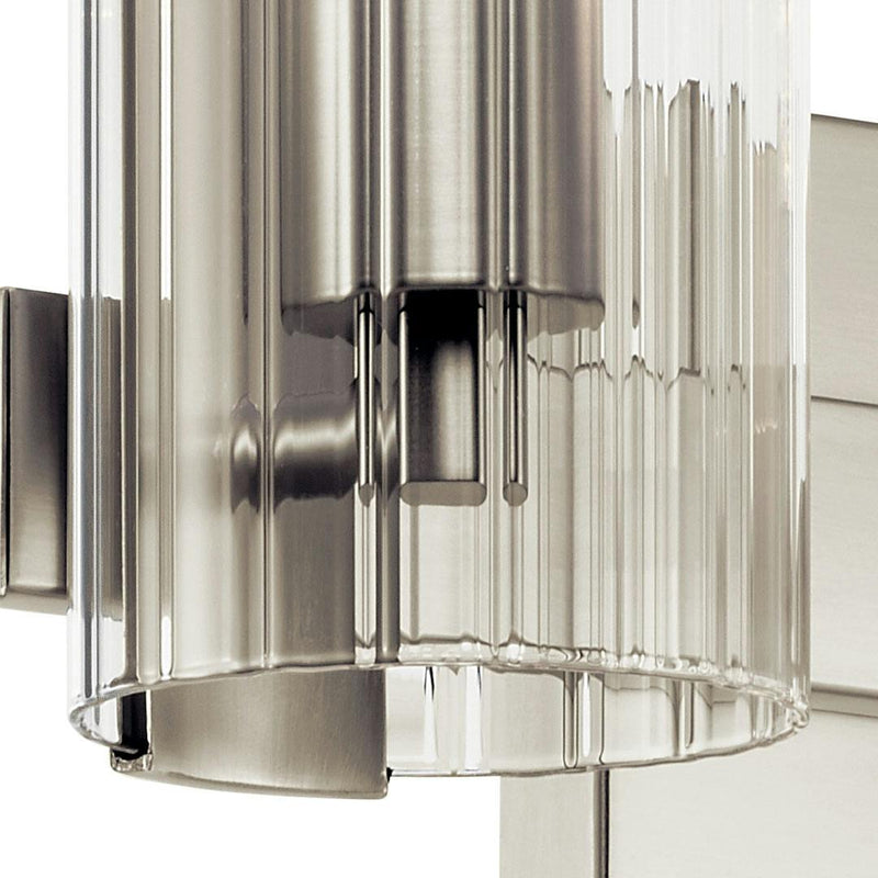 Jemsa Vanity Light 2 Lights Brushed Nickel By Kichler Detailed View