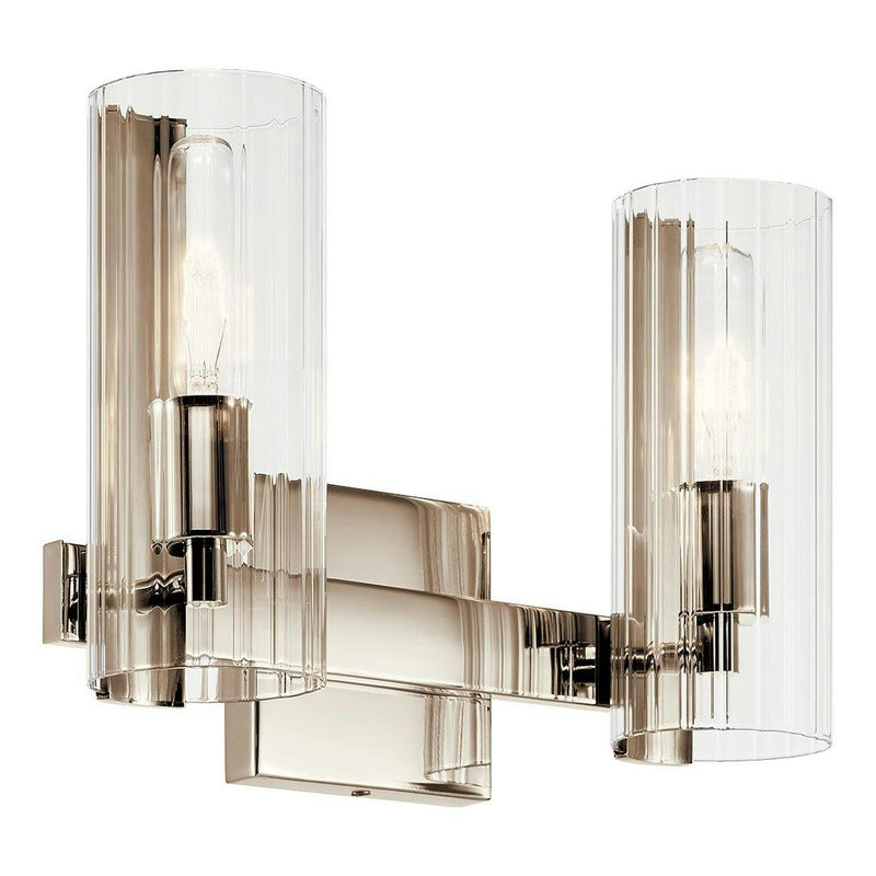 Jemsa Vanity Light 2 Lights Polished Nickel By Kichler