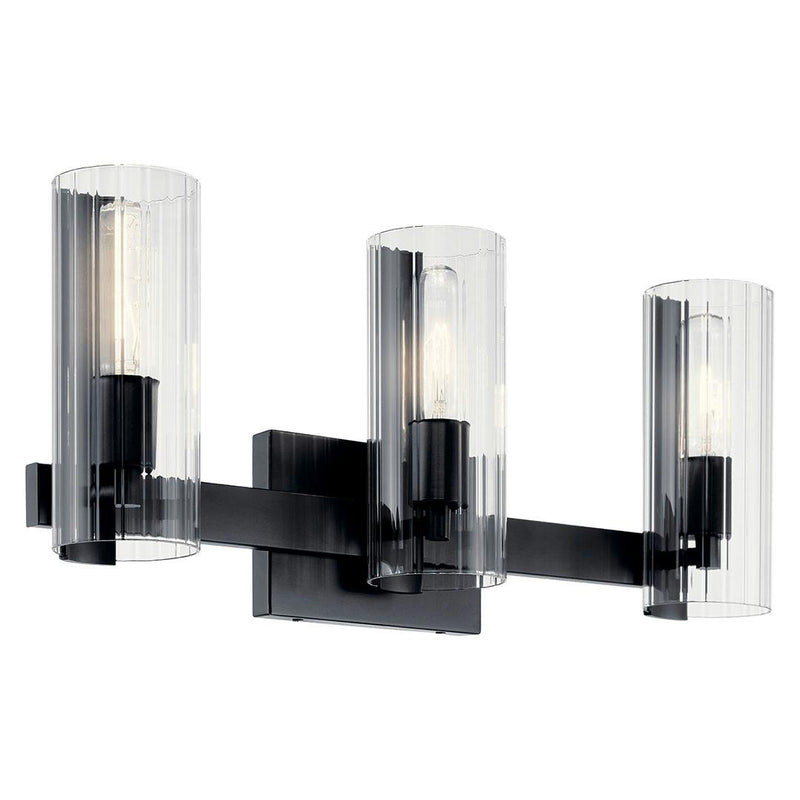 Jemsa Vanity Light 3 Lights Black By Kichler