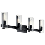 Jemsa Vanity Light 4 Lights Black By Kichler
