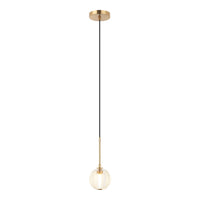 Jemyca Pendant 5 Inch Aged Gold Brass