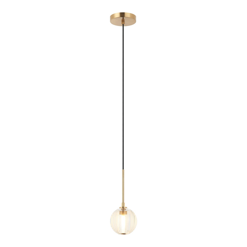 Jemyca Pendant 5 Inch Aged Gold Brass
