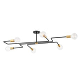 Jena Semi Flush - Aged Brass