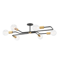 Jena Semi Flush - Aged Brass