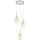Jericho 3 Light Suspension Chrome By Matteo