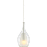 Jericho Pendant Light Chrome Small By Matteo - Front View