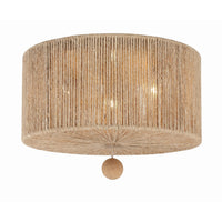 Jessa Flush Mount 16'' Burnished Silver