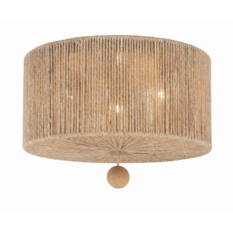 Jessa Flush Mount 16'' Burnished Silver