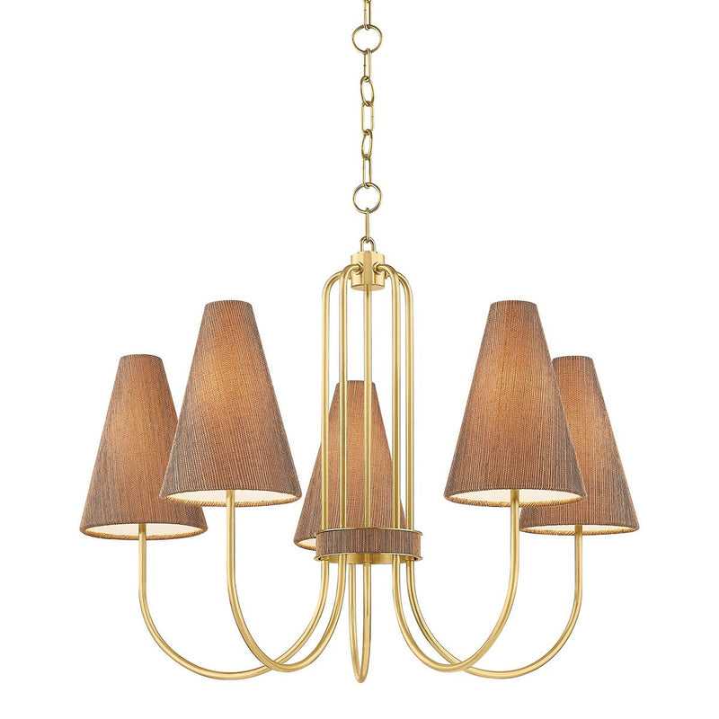 Jessel Chandelier - Aged Brass