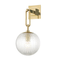 Jewett Wall Sconce - Aged Brass by Hudson Valley