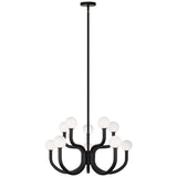 Joelle Chandelier Small Matte Black By Matteo