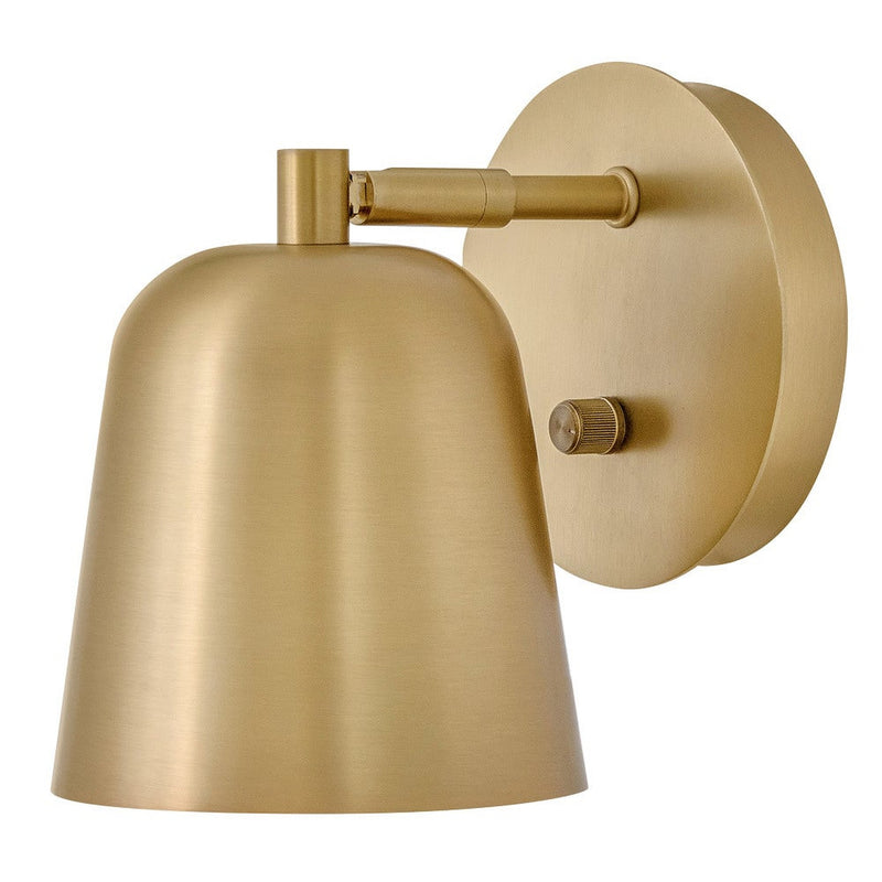 Jojo Single Light Plug-in Sconce - Lacquered Brass
