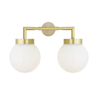 Jordan Double Wall Light - Antique Brass
