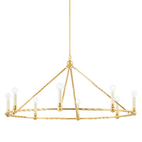 Josephine Chandelier - Vintage Gold Leaf