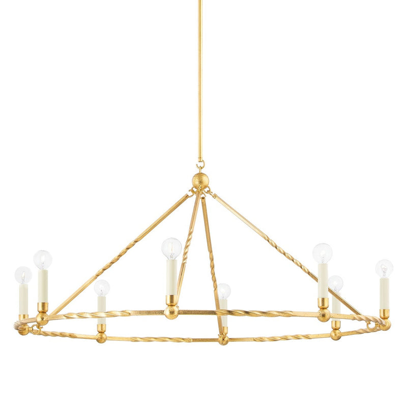 Josephine Chandelier - Vintage Gold Leaf