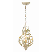 Josie Mini Chandelier 9'' Champagne Green Tea
