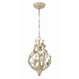 Josie Mini Chandelier 9'' Champagne Green Tea
