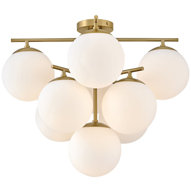 Julep Large Flush Mount Lacquered Brass By Lark Living