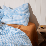 JUNA Bæk&Bølge Duvet Cover Set, White/Light blue By JUNA