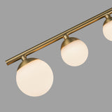 Juniper Ceiling Light Brushed Gold Opal Matte Glass By Kuzco Detailed View