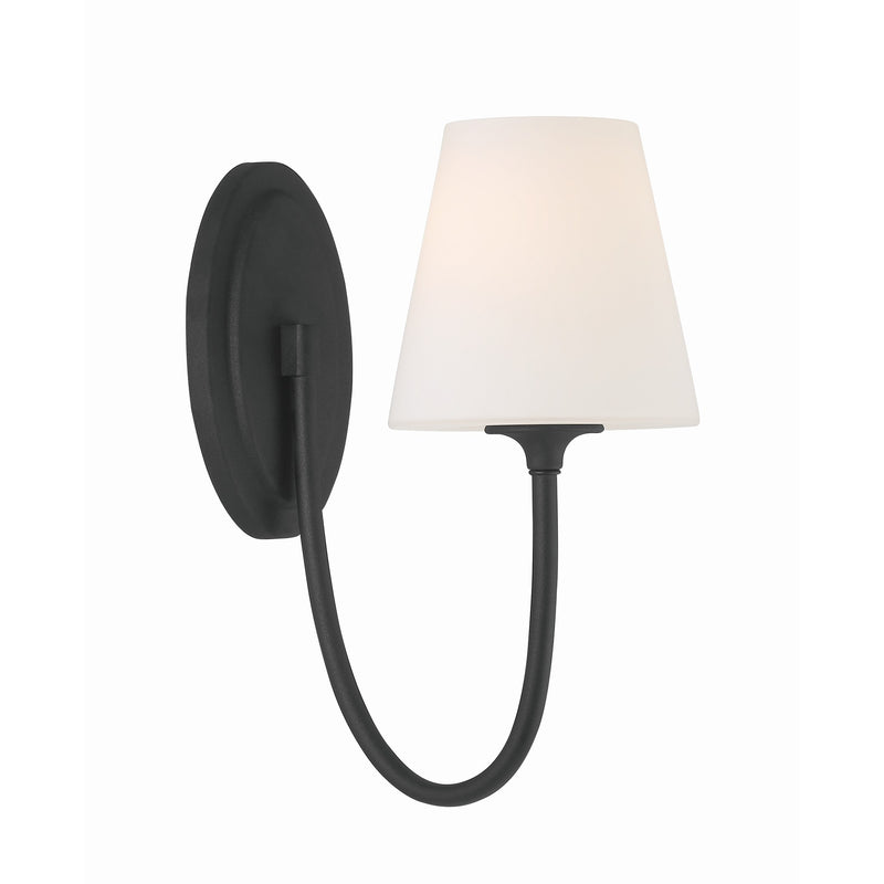 Juno Sconce 1 Light Black Forged
