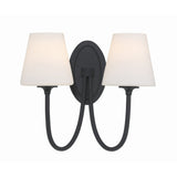 Juno Sconce 2 Light Black Forged