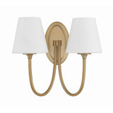 Juno Sconce 2 Light Vibrant Gold