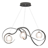 KARMA PENDANT BY HUBBARDTON FORGE, FINISH: NATURAL IRON, OPAL AND CLEAR GLASS, , | CASA DI LUCE LIGHTING