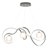KARMA PENDANT BY HUBBARDTON FORGE, FINISH: STERLING, OPAL AND CLEAR GLASS, , | CASA DI LUCE LIGHTING