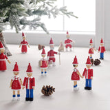 Kay Bojesen Christmas Ole, Red/Blue/White, H: 6.9" By Kay Bojesen