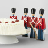 Kay Bojesen Guardsman With Gun, Red/Blue/White, H: 8.9" By Kay Bojesen