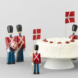 Kay Bojesen Drummer, Small, Red/Blue/White, H: 8.9" By Kay Bojesen