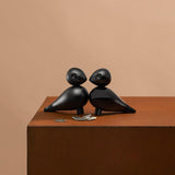 Kay Bojesen Lovebirds, Black, H: 3.5" By Kay Bojesen