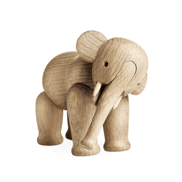 Kay Bojesen Elephant, Oak Mini By Kay Bojesen