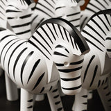 Kay Bojesen Zebra, Black/White, H: 5.5" By Kay Bojesen