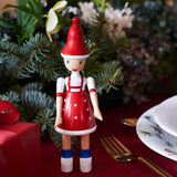 Kay Bojesen Christmas Lise, red/blue/white, H: 6.9" By Kay Bojesen