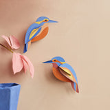 Kingfishers Wall Art, styled in an interior